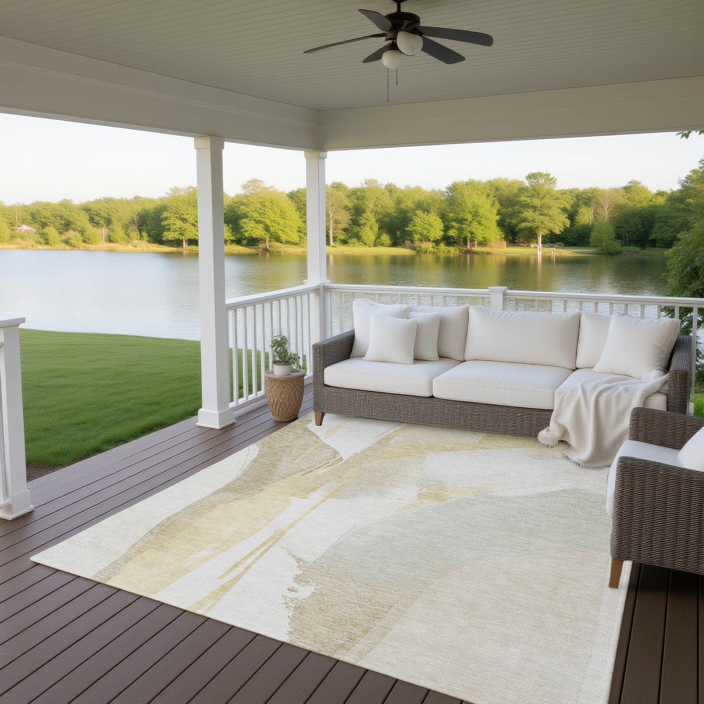 Machine Made Ravenna RN7 Beige - Dalyn Rugs