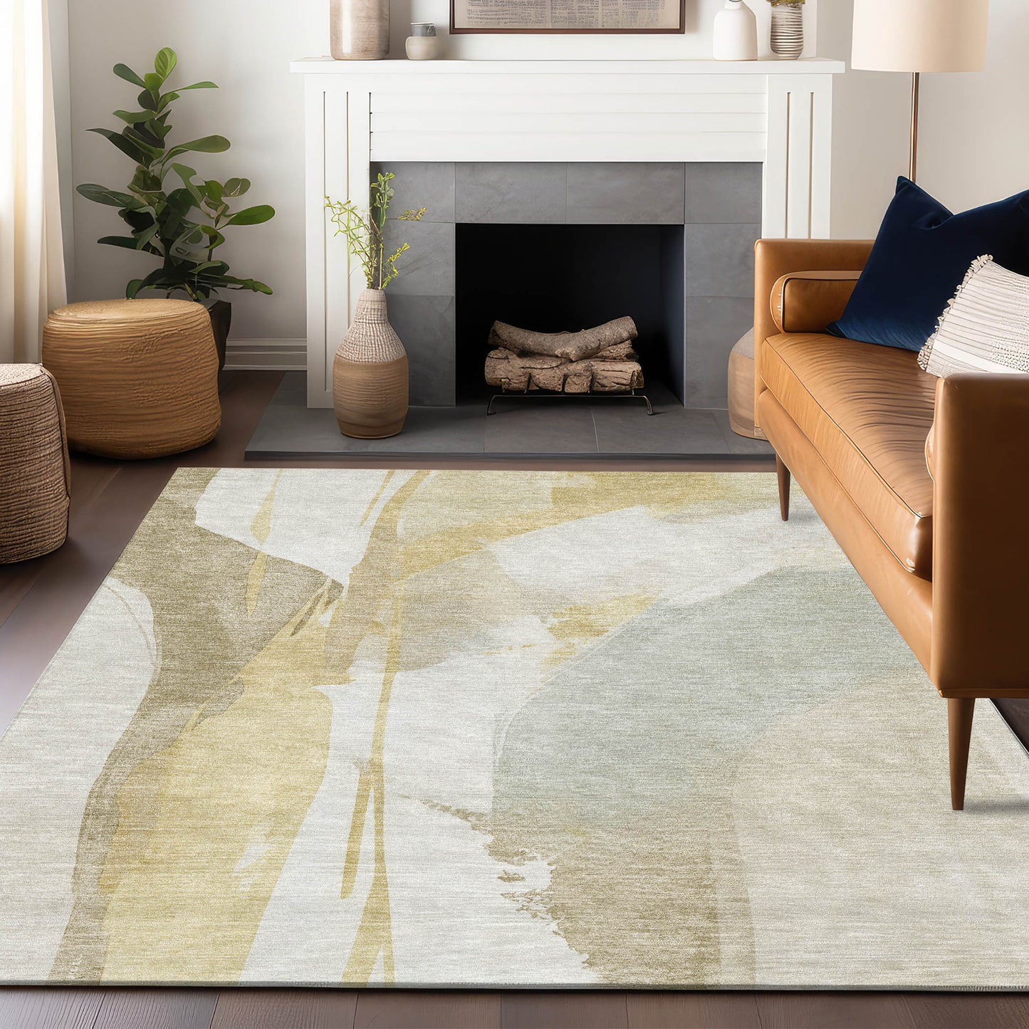 Machine Made Ravenna RN7 Beige - Dalyn Rugs