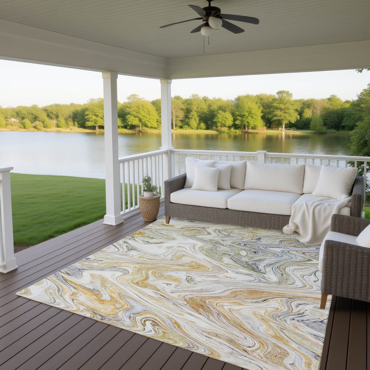 Machine Made Ravenna RN8 Linen - Dalyn Rugs