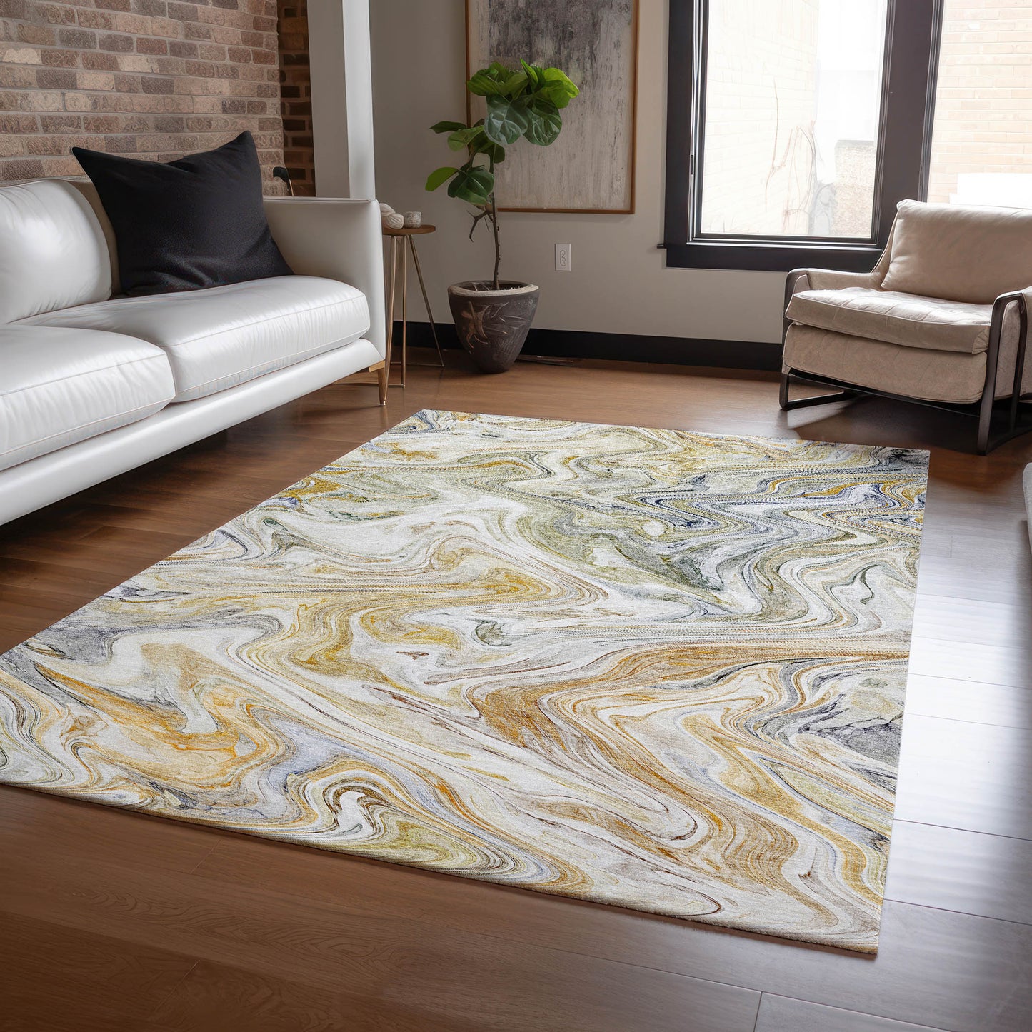 Machine Made Ravenna RN8 Linen - Dalyn Rugs