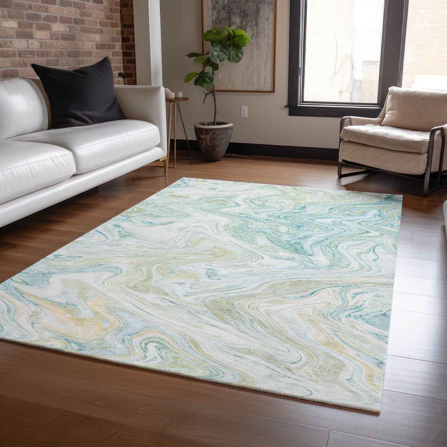 Machine Made Ravenna RN8 Sky - Dalyn Rugs