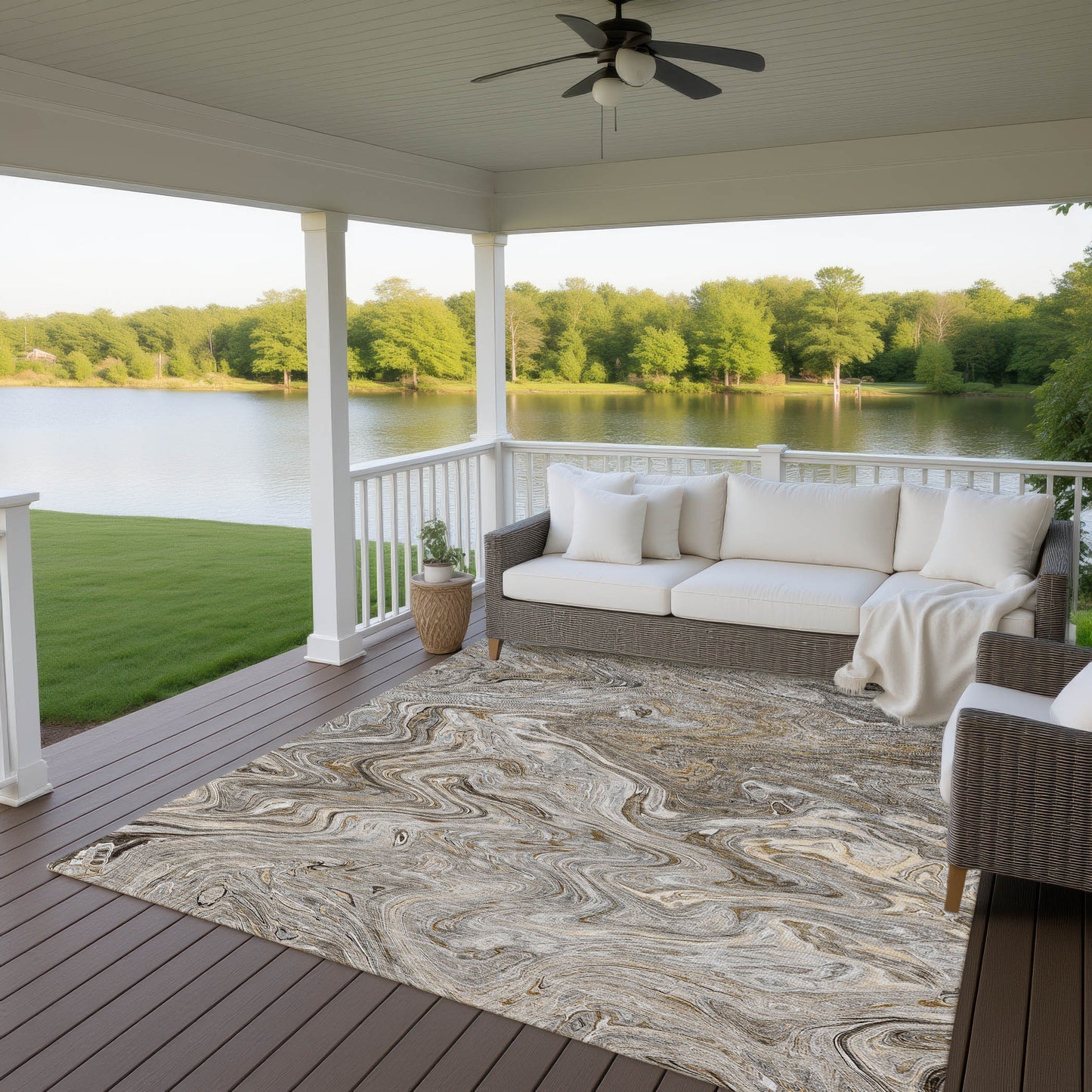 Machine Made Ravenna RN8 Taupe - Dalyn Rugs