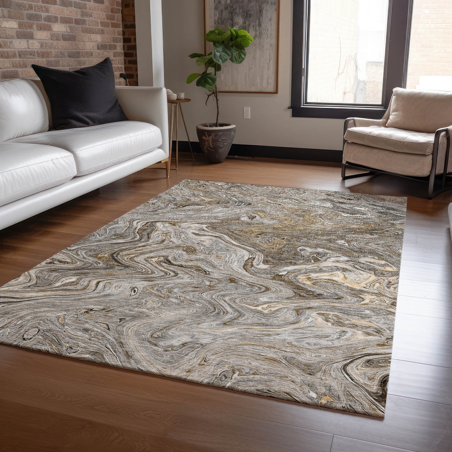 Machine Made Ravenna RN8 Taupe - Dalyn Rugs