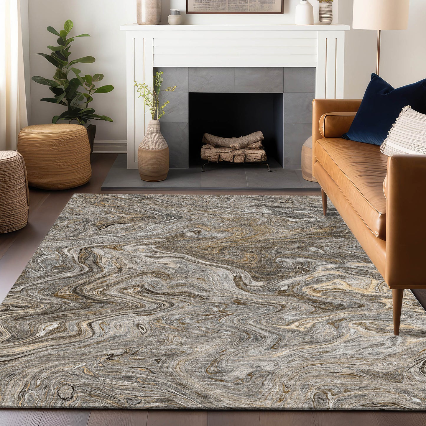 Machine Made Ravenna RN8 Taupe - Dalyn Rugs