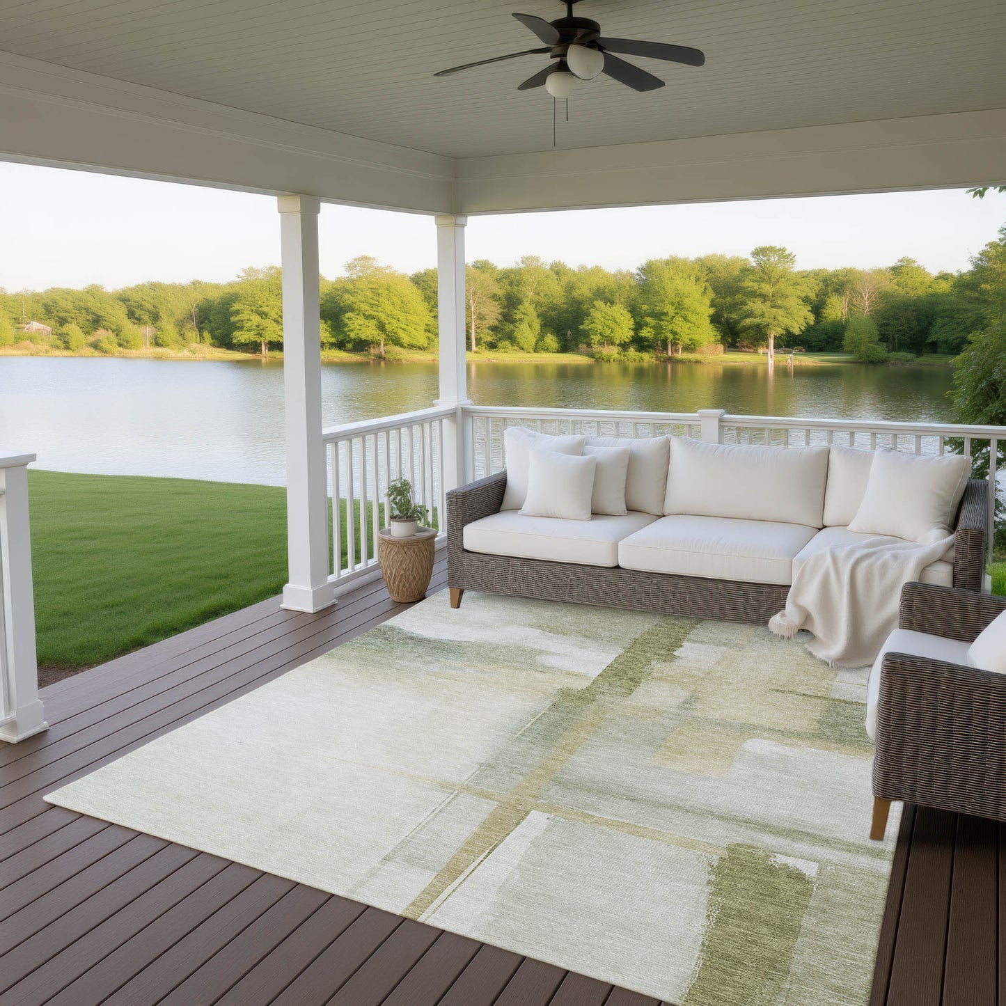 Machine Made Ravenna RN9 Aloe - Dalyn Rugs