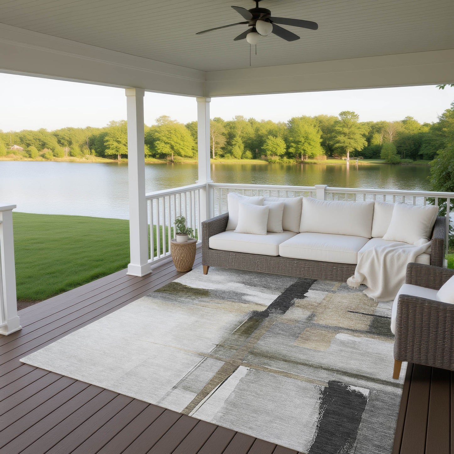 Machine Made Ravenna RN9 Gray - Dalyn Rugs