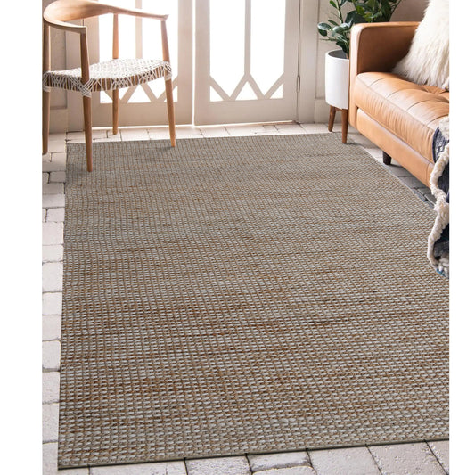 Rondane-03422 Farmhouse Hand-Woven Beige/Natural Cotton Indoor Area Rug - LR Home