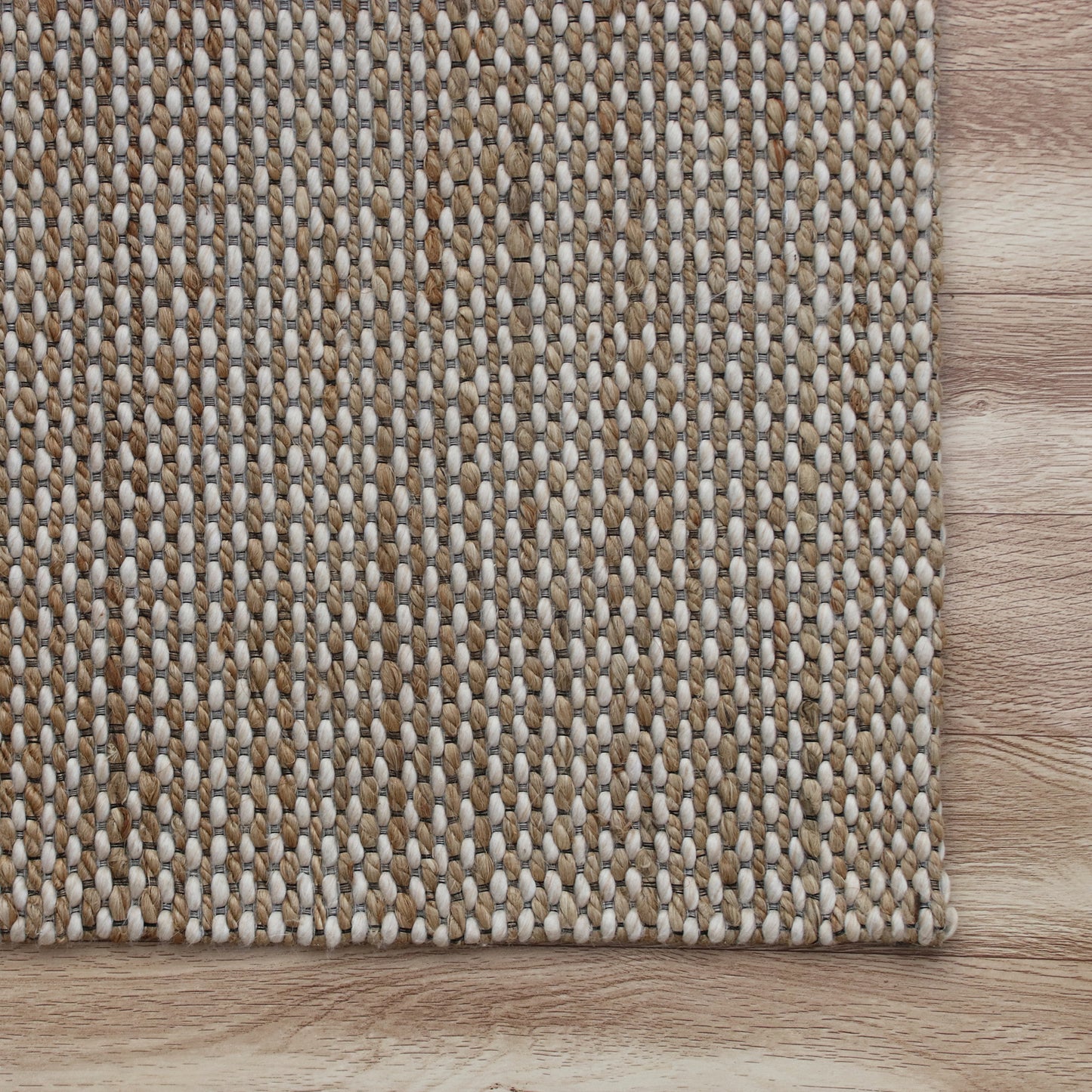 Rondane-03422 Farmhouse Hand-Woven Beige/Natural Cotton Indoor Area Rug - LR Home