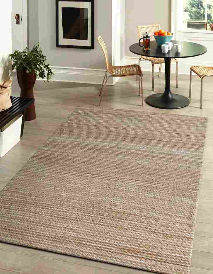 Rondane-03422 Farmhouse Hand-Woven Beige/Natural Cotton Indoor Area Rug - LR Home