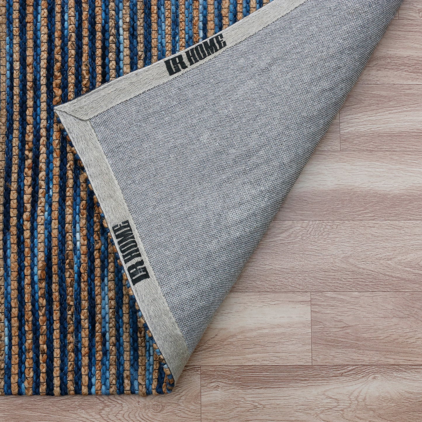 Rondane-03423 Farmhouse Hand-Woven Navy Cotton Indoor Area Rug - LR Home