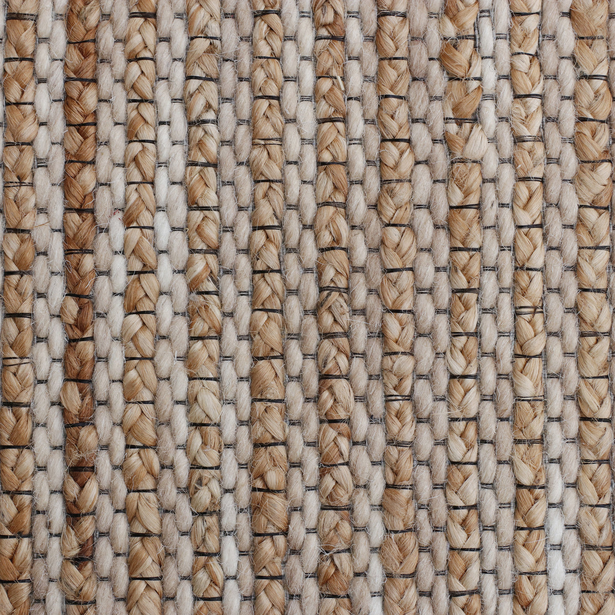 Rondane Amaya Beige Farmhouse Jute and Wool Blend Indoor Area Rug - color swatch