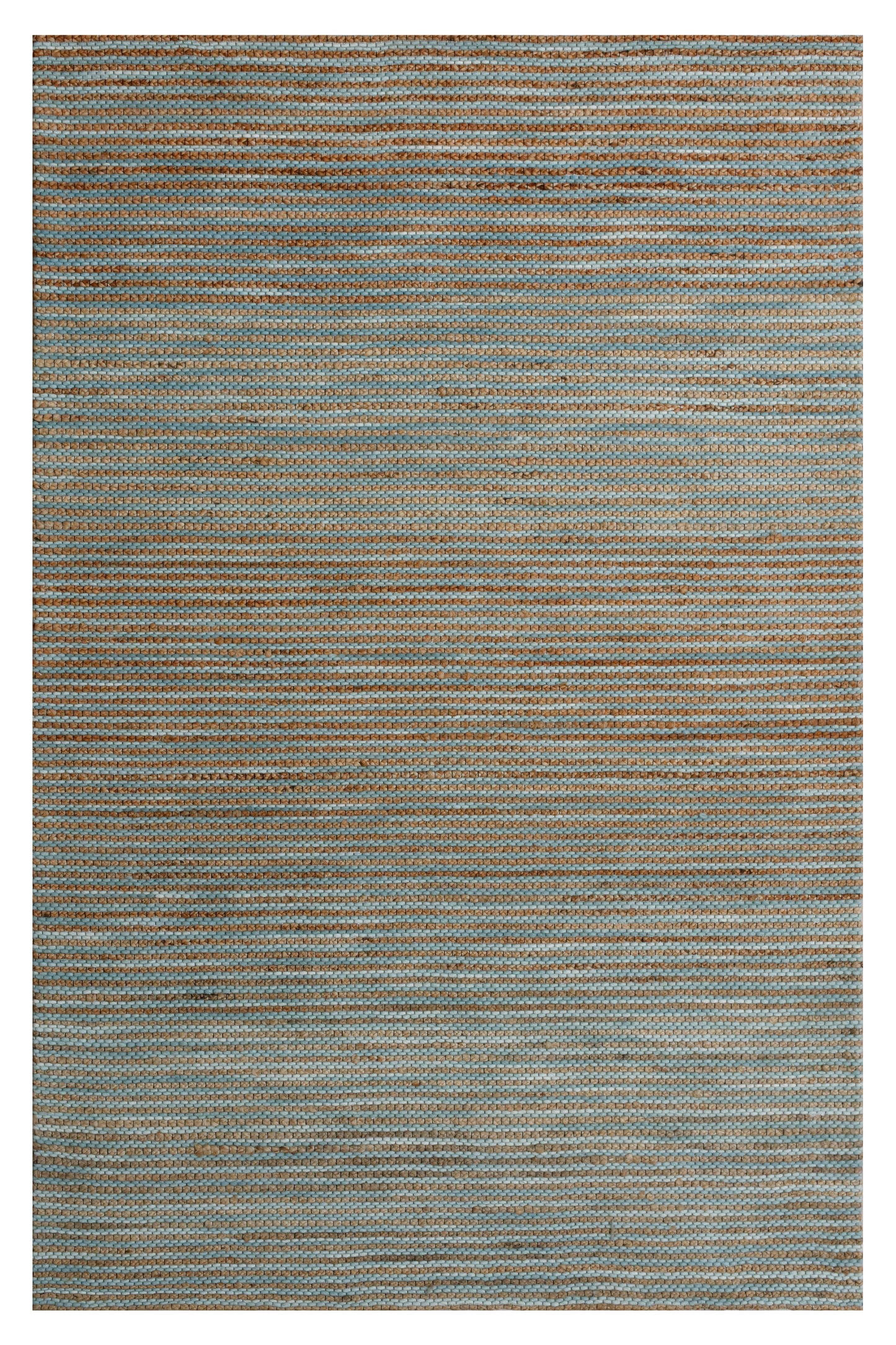 Rondane-03425 Farmhouse Hand-Woven Turquoise Cotton Indoor Area Rug - LR Home