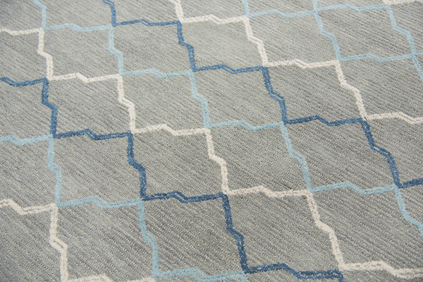 Resonant RS902A Gray/Blue Hand-Tufted Rug - Rizzy