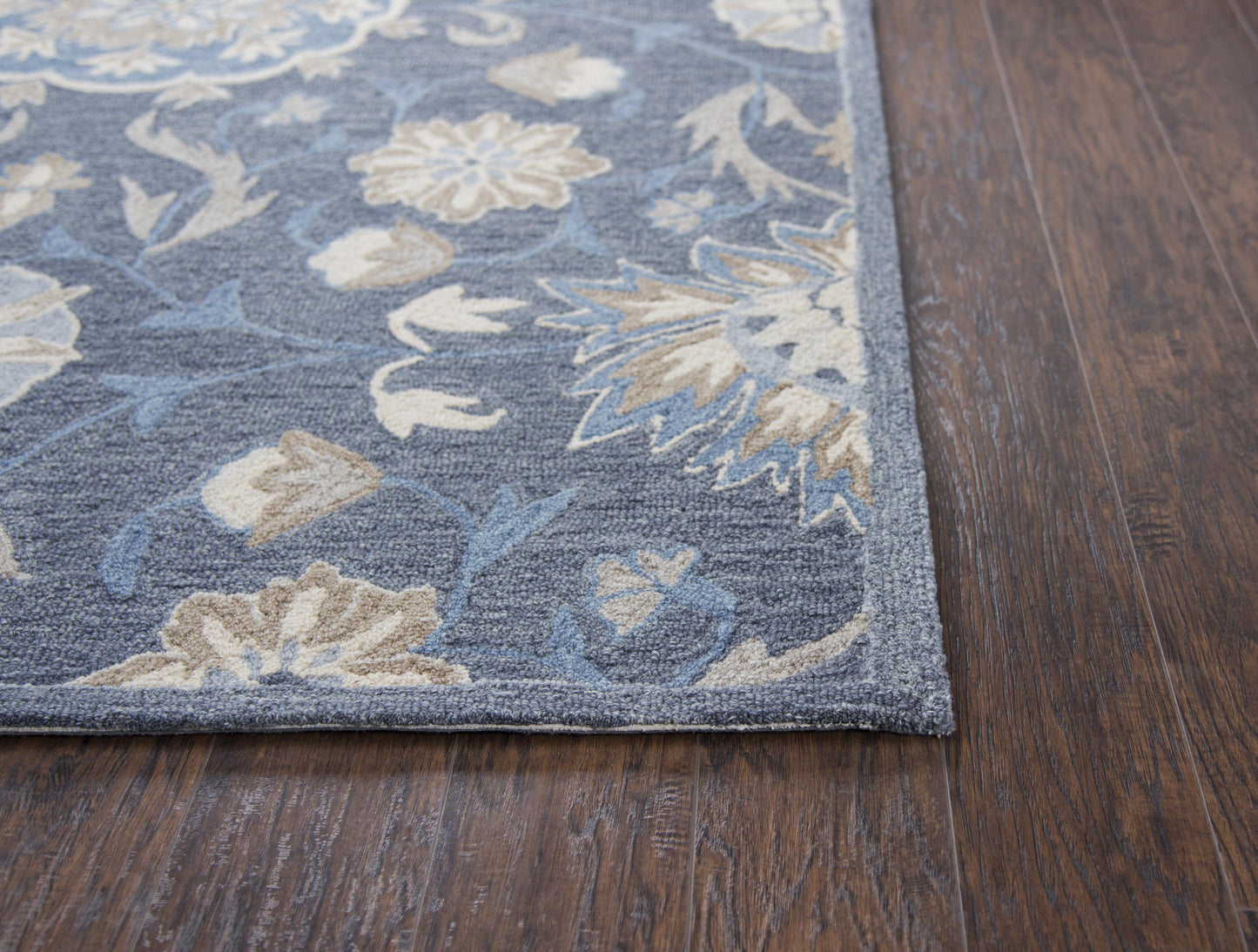 Resonant RS912A Dark Gray Hand-Tufted Rug - Rizzy