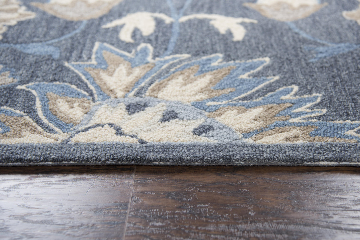 Resonant RS912A Dark Gray Hand-Tufted Rug - Rizzy