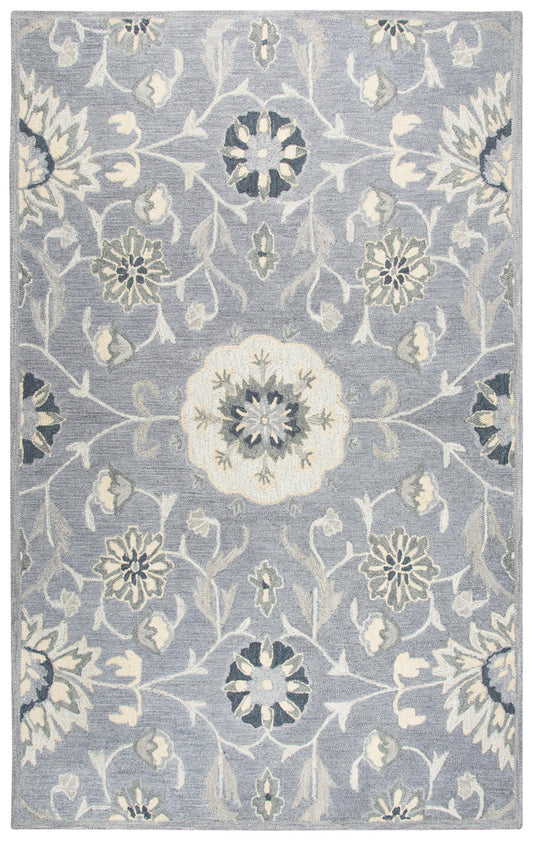 Resonant RS915A Gray Hand-Tufted Rug - Rizzy