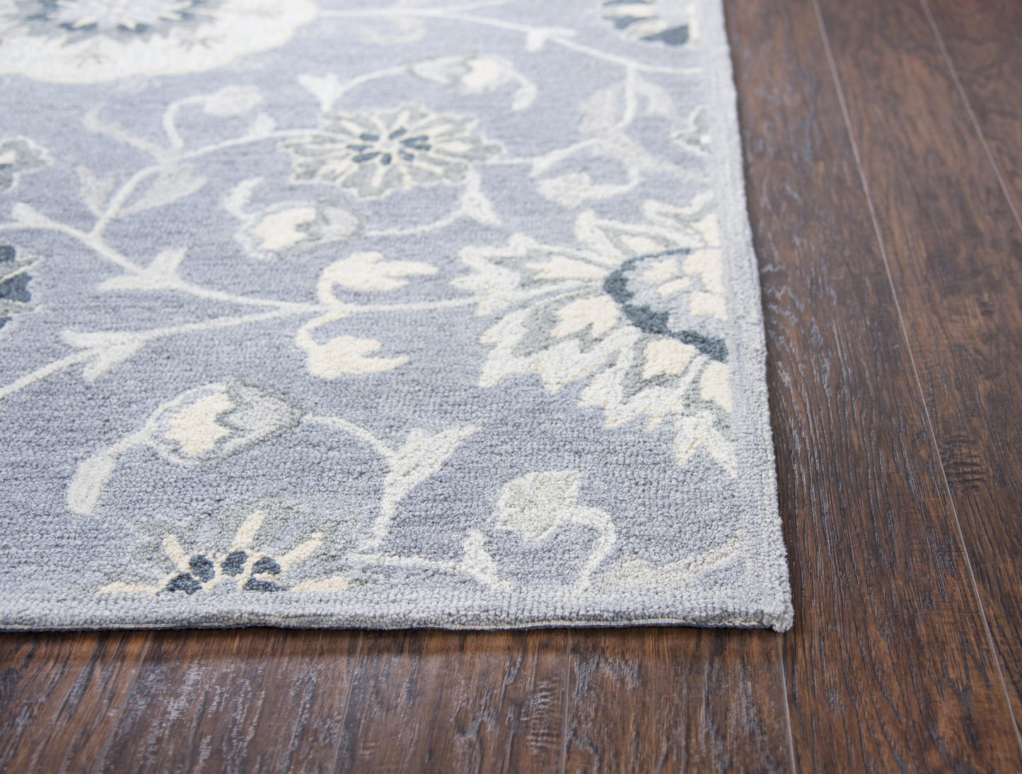 Resonant RS915A Gray Hand-Tufted Rug - Rizzy