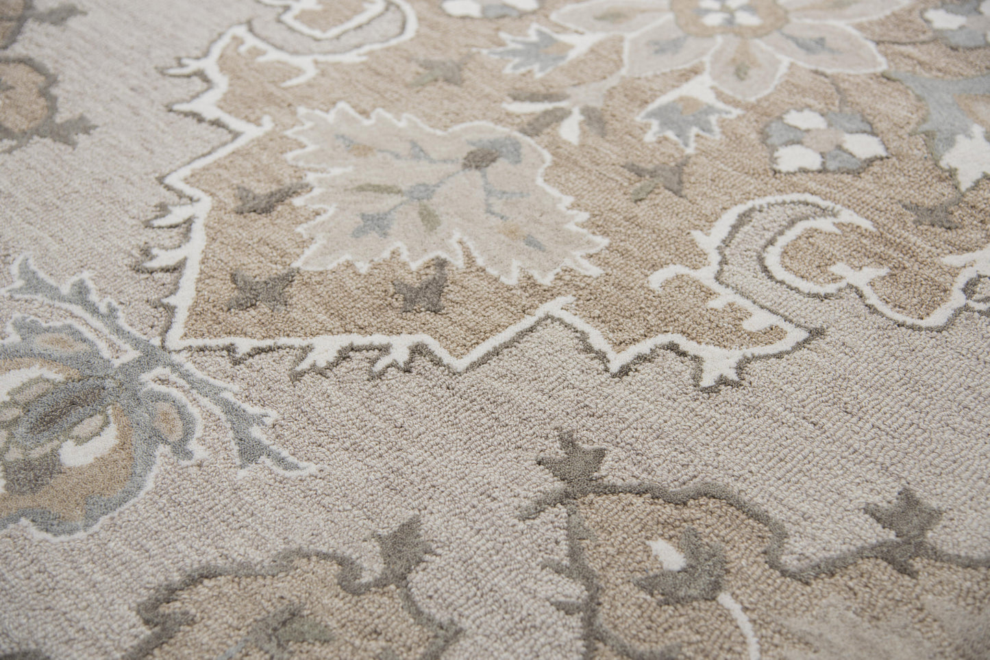 Resonant RS931A Tan/Dk.Tan Hand Tufted Rug - Rizzy