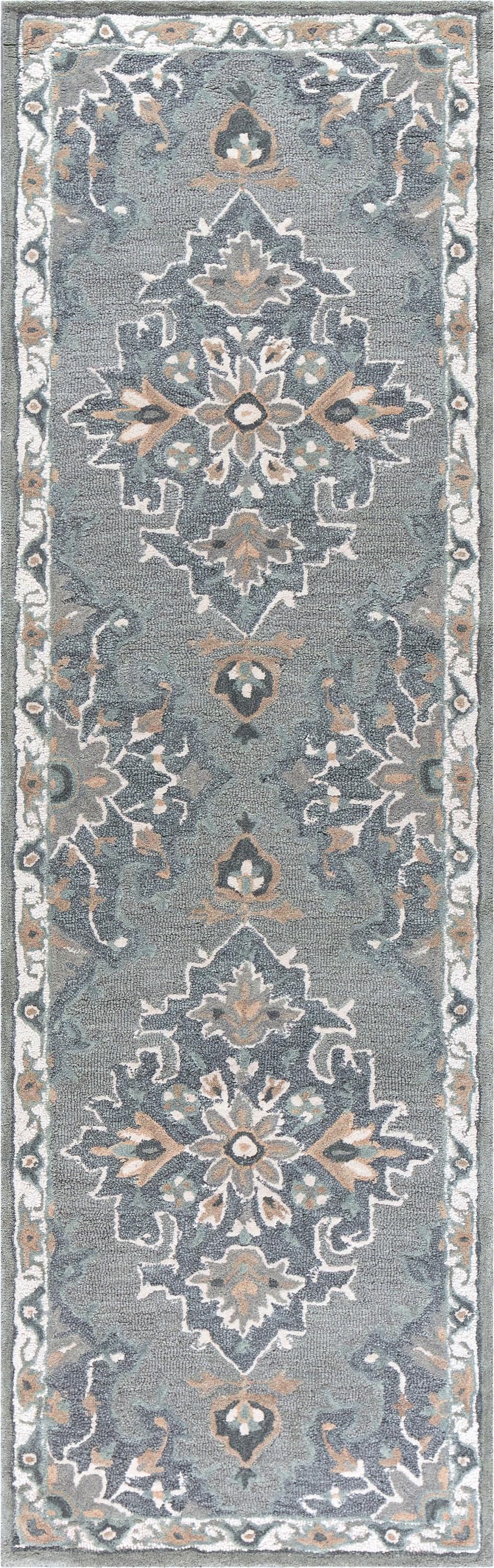 Resonant RS933A Gray/Beige Hand Tufted Rug - Rizzy