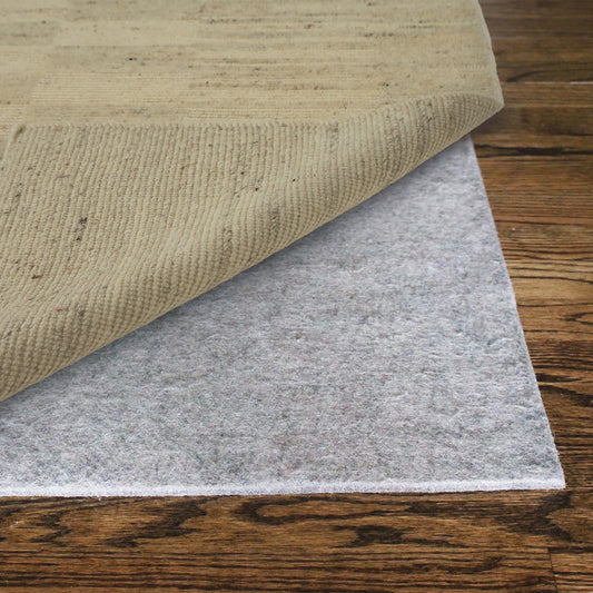 Rug Pads-FELTD Power-Loomed Gray Rubber Indoor Area Rug - LR Home