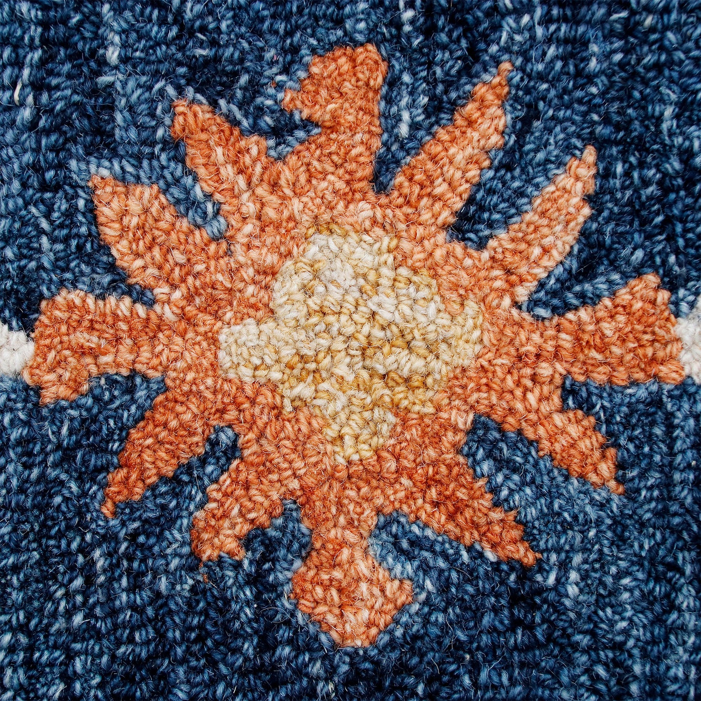 Rugs Ariel-22145 Farmhouse Hand-Tufted Blue/Multi Cotton Indoor Area Rug - LR Home