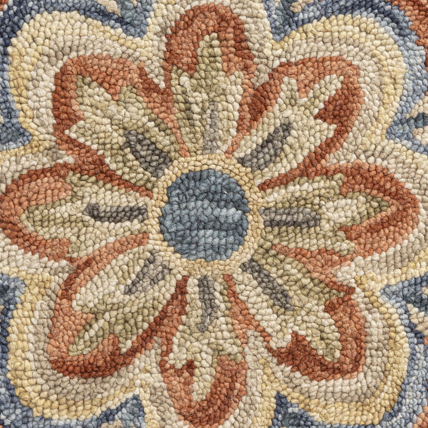 Rugs Ariel-99475 Farmhouse Hand-Tufted Rust Cotton Indoor Area Rug - LR Home