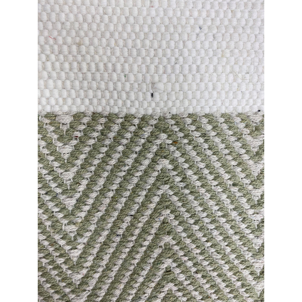 RugsA Olive Gray/Ivory Farmhouse Striped Wool Area Rug - color swatch