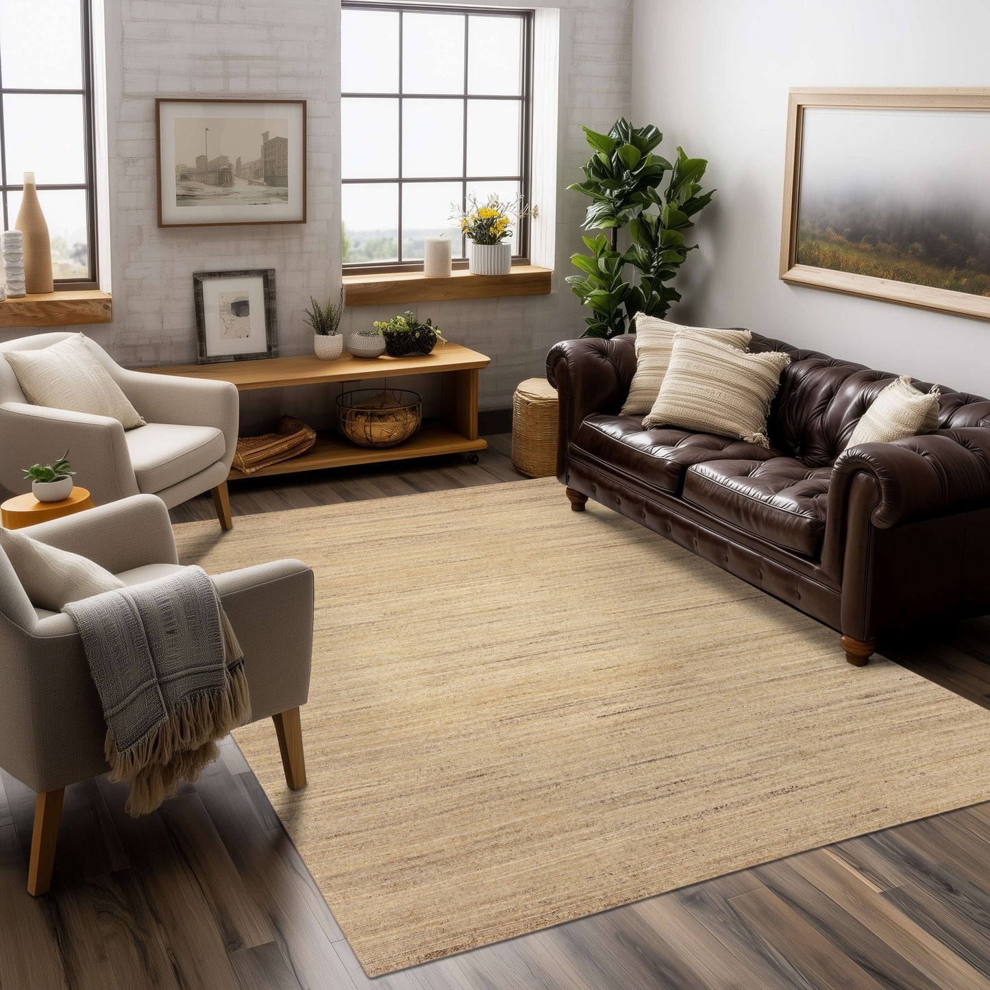 Raja Dark Beige Area Rug - Karastan