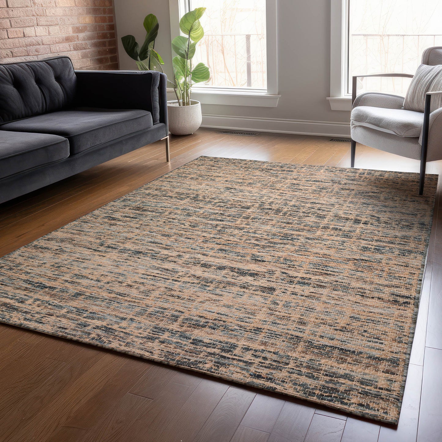 Hand Loomed Sahara SA1 Charcoal - Dalyn Rugs