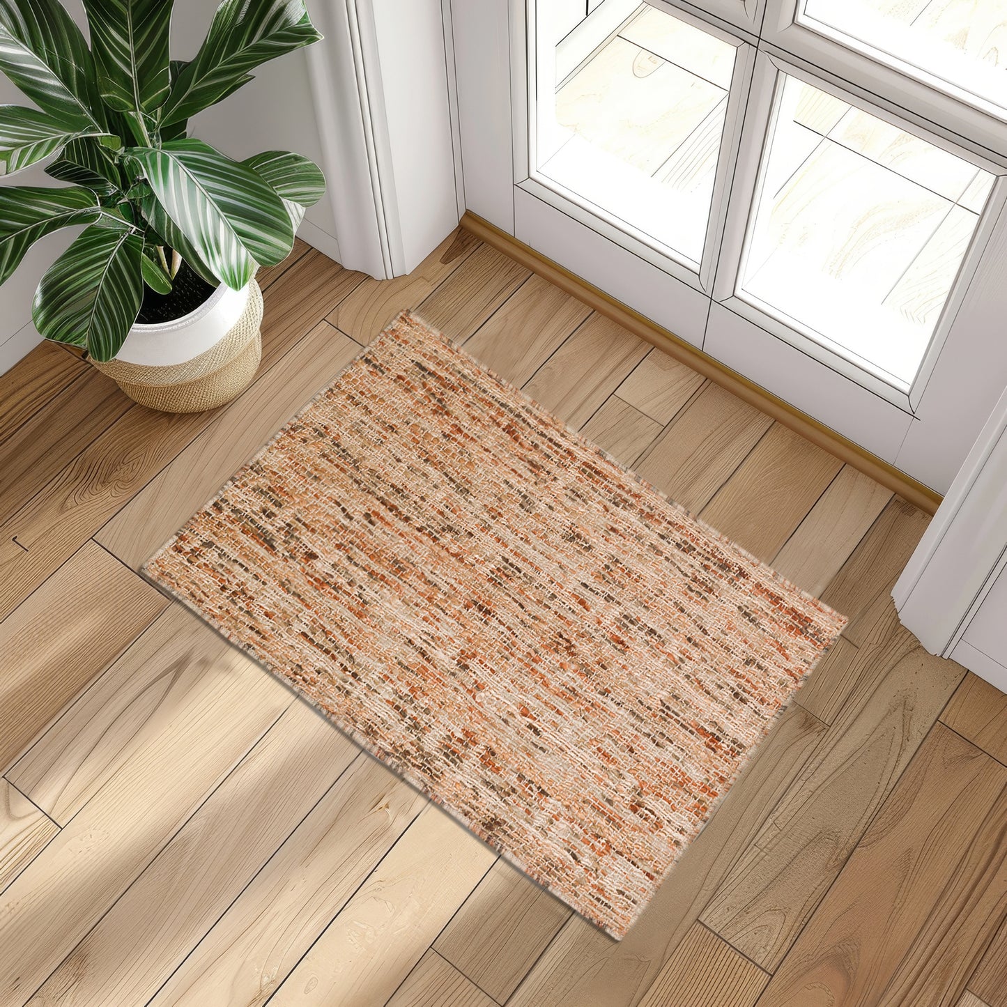 Hand Loomed Sahara SA1 Paprika - Dalyn Rugs