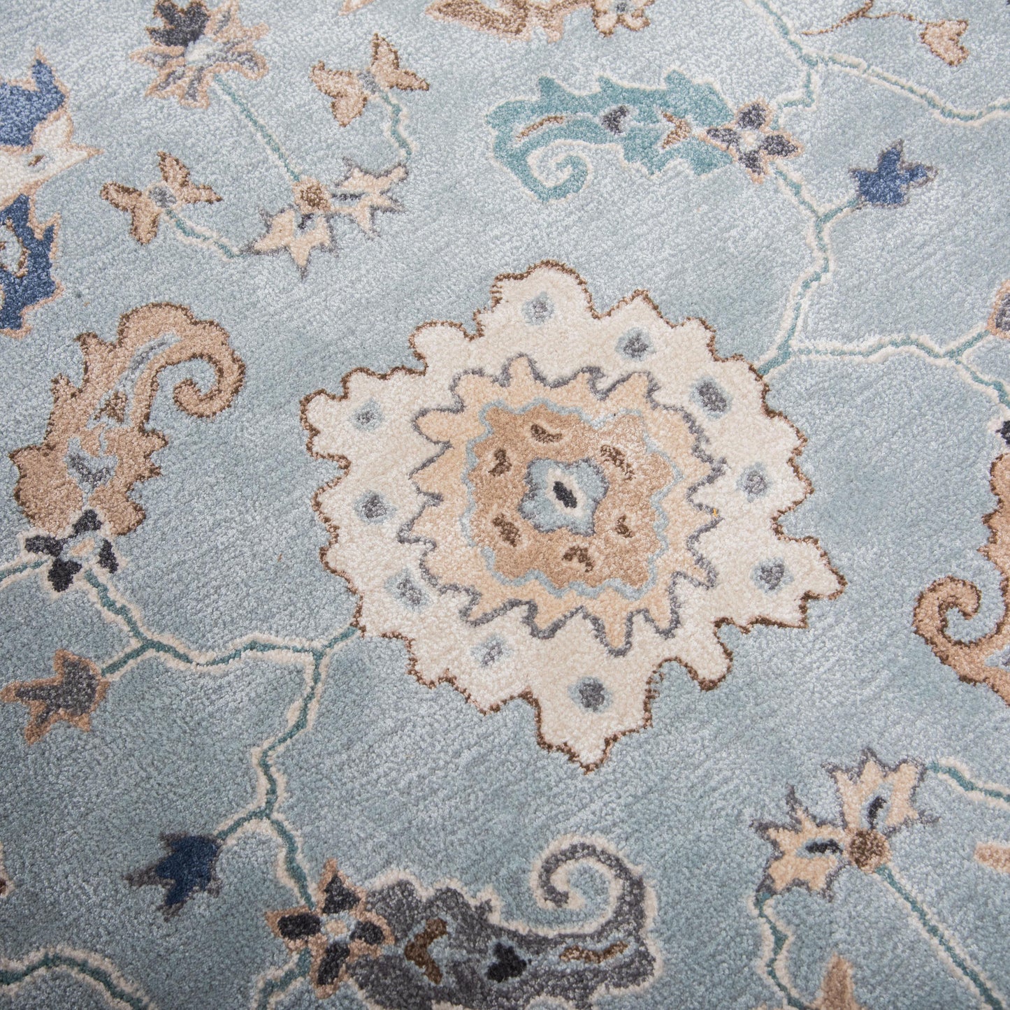 Sapphire SAH664 Blue/Gray Hand Tufted Rug - Rizzy