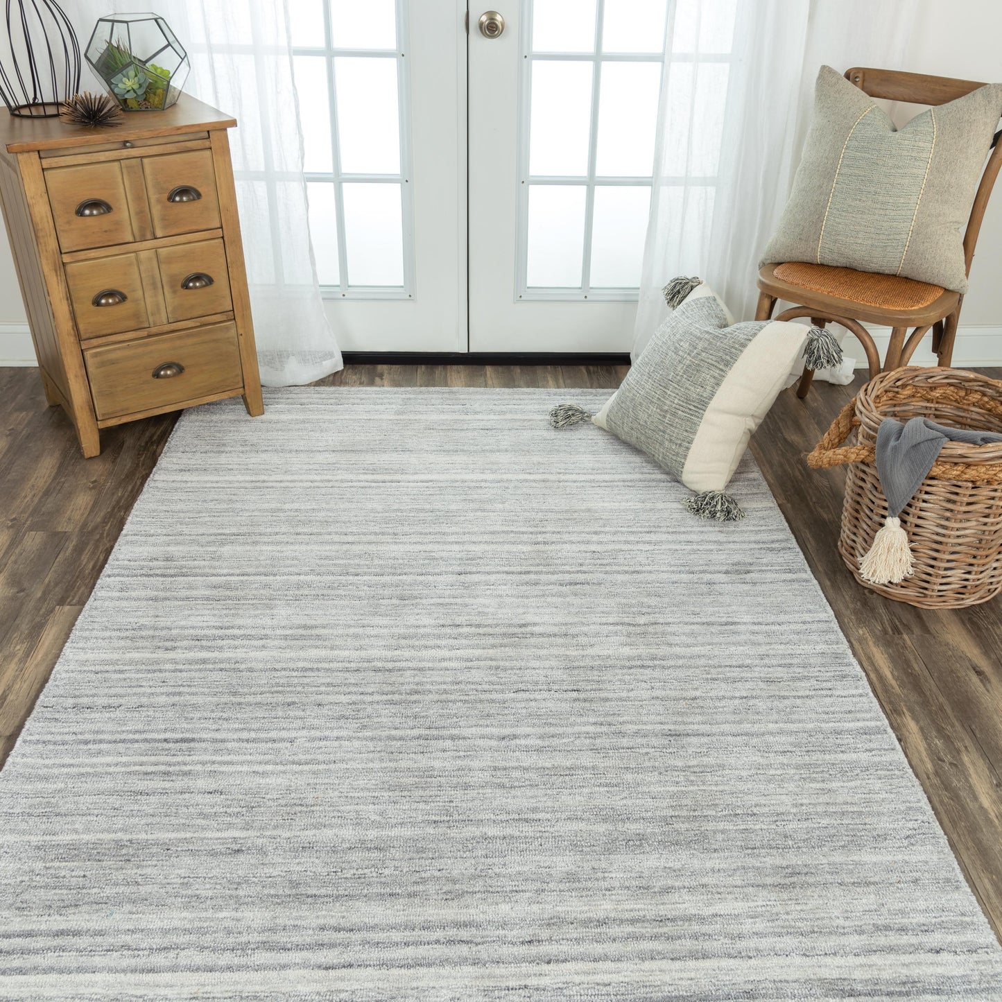 Seasand SEA101 Lt. Gray Hand-Tufted Rug - Rizzy