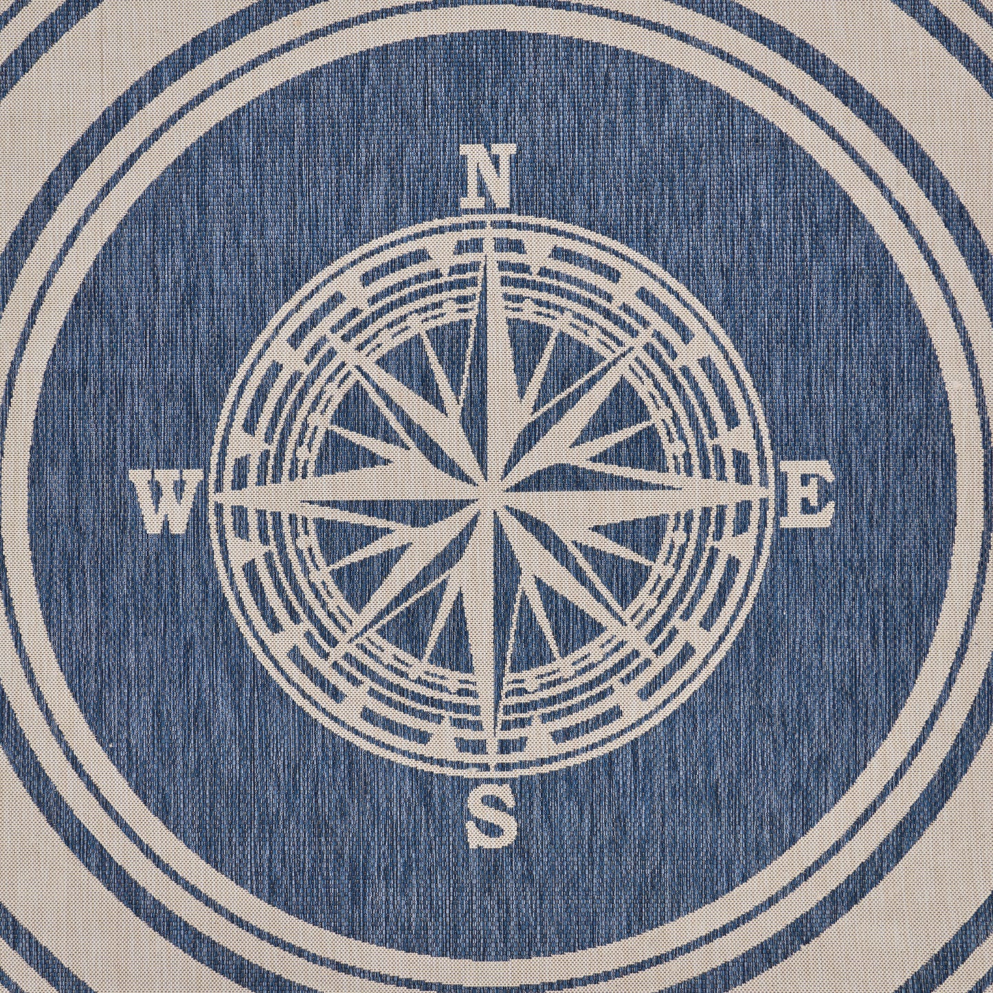 SEADE-81871 Modern/Contemporary Machine Made Navy/White Poly Blend Indoor/Outdoor Area Rugs - LR Home