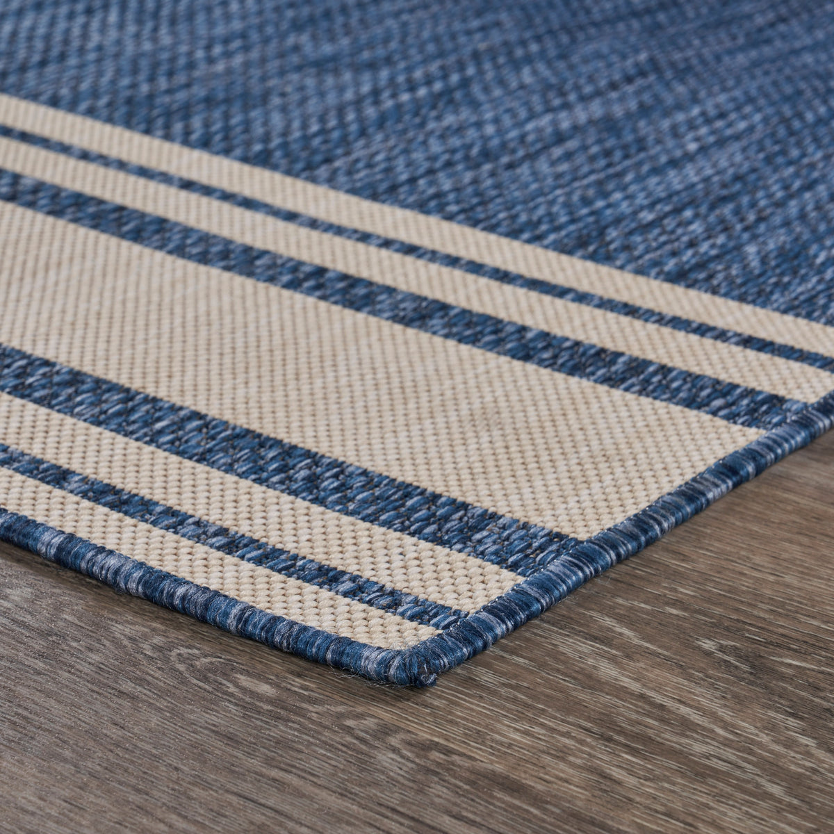 Nautical Navigation Indoor/Outdoor Accent Rug - side angle view
