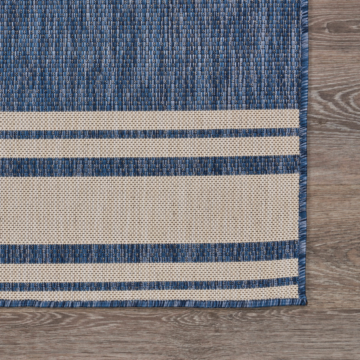 Nautical Navigation Indoor/Outdoor Accent Rug - back view