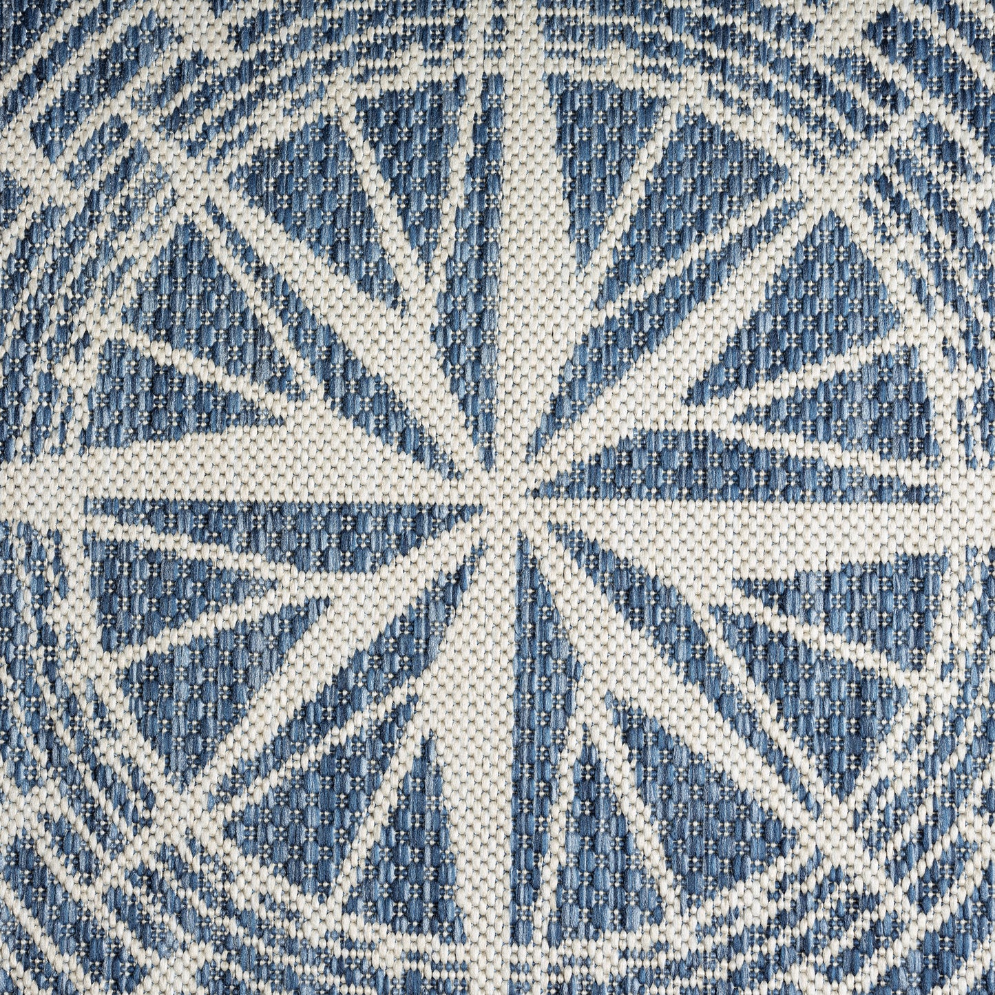 SEADE-81871 Modern/Contemporary Machine Made Navy/White Poly Blend Indoor/Outdoor Area Rugs - LR Home