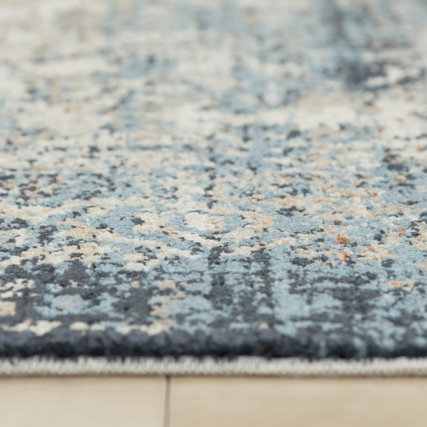 Stratford SFD765 Blue Machine-Made Rug - Rizzy