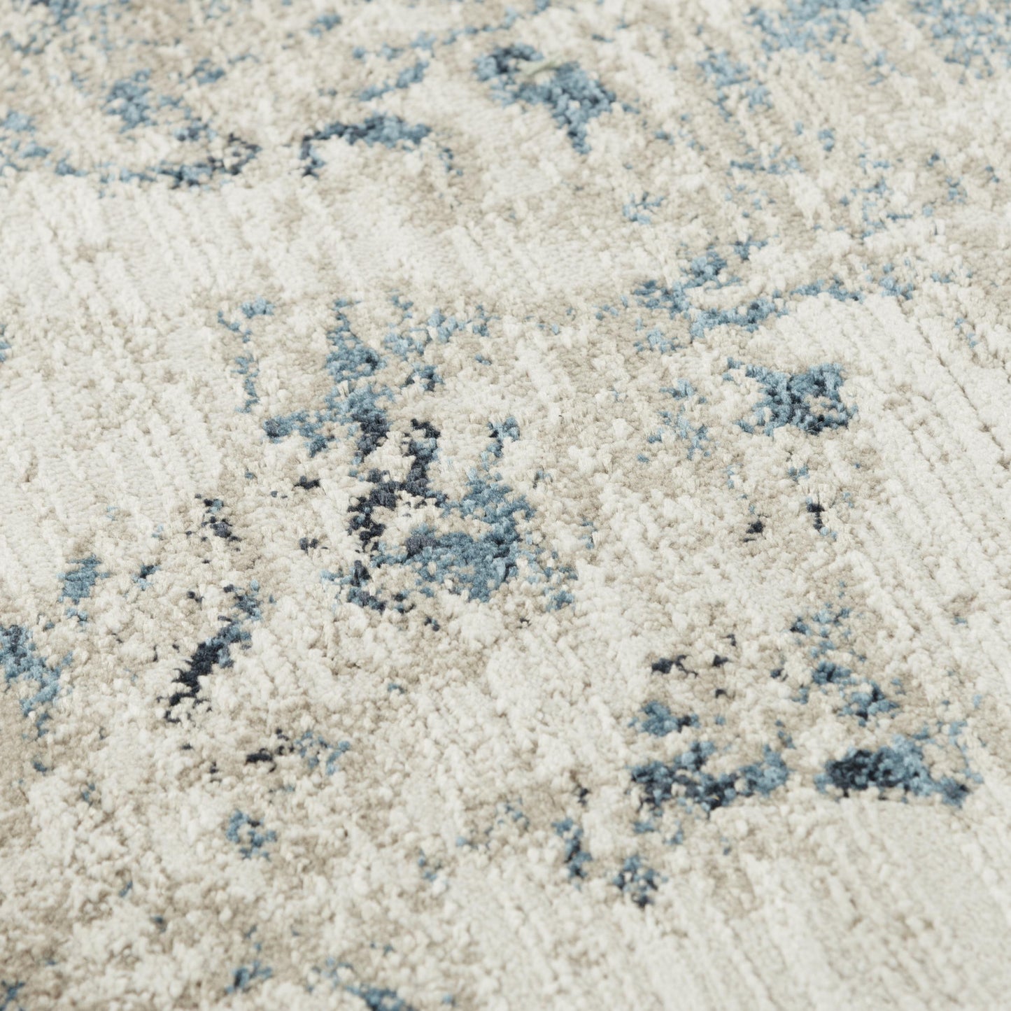 Stratford SFD766 Blue Machine-Made Rug - Rizzy