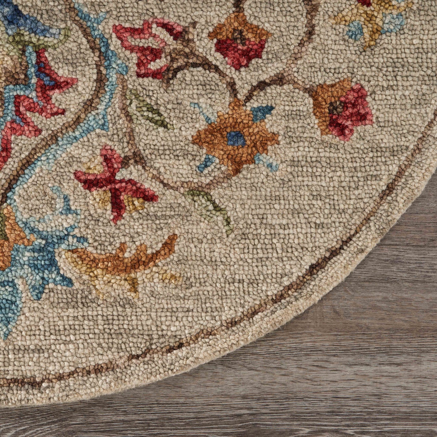 Sinuous-54102 Casual Hand-Tufted Beige Cotton Indoor Area Rug - LR Home