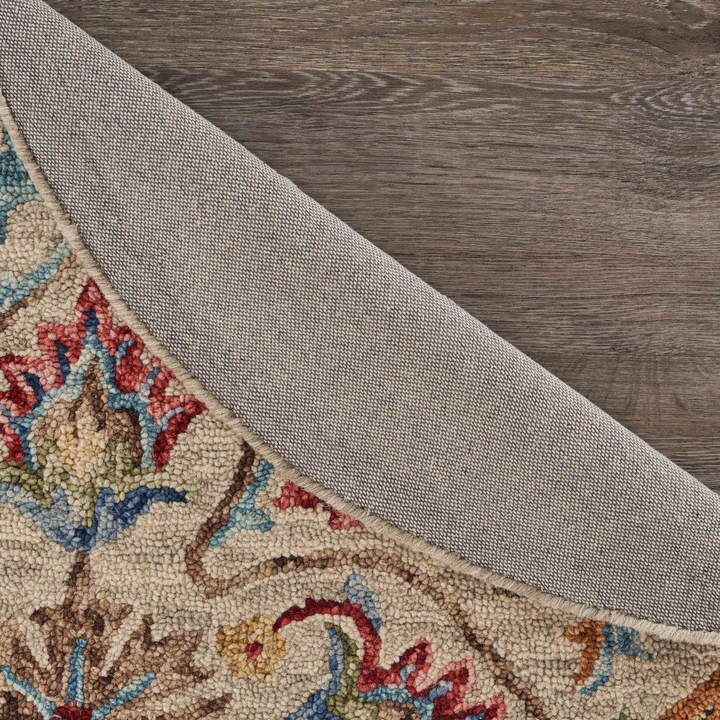 Sinuous-54102 Casual Hand-Tufted Beige Cotton Indoor Area Rug - LR Home