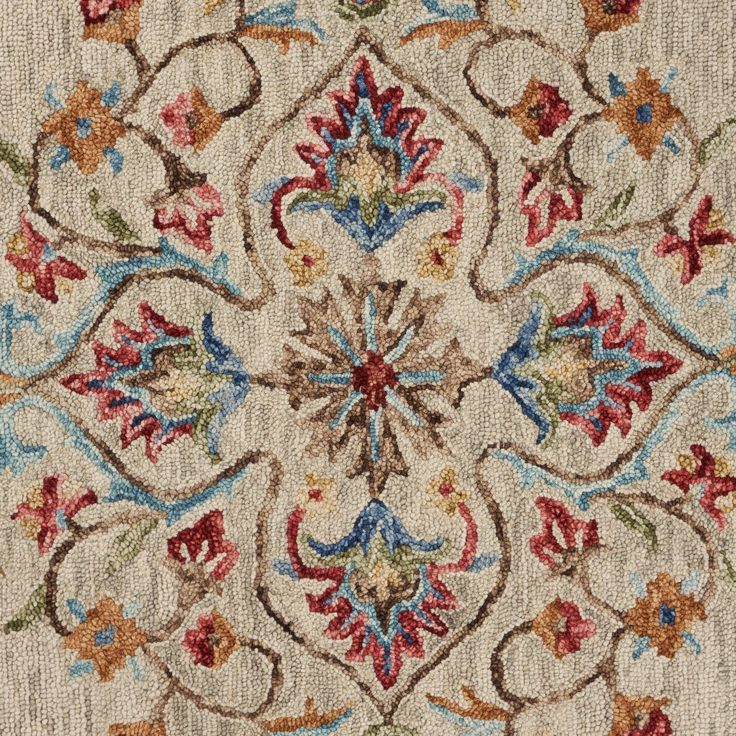 Sinuous-54102 Casual Hand-Tufted Beige Cotton Indoor Area Rug - LR Home