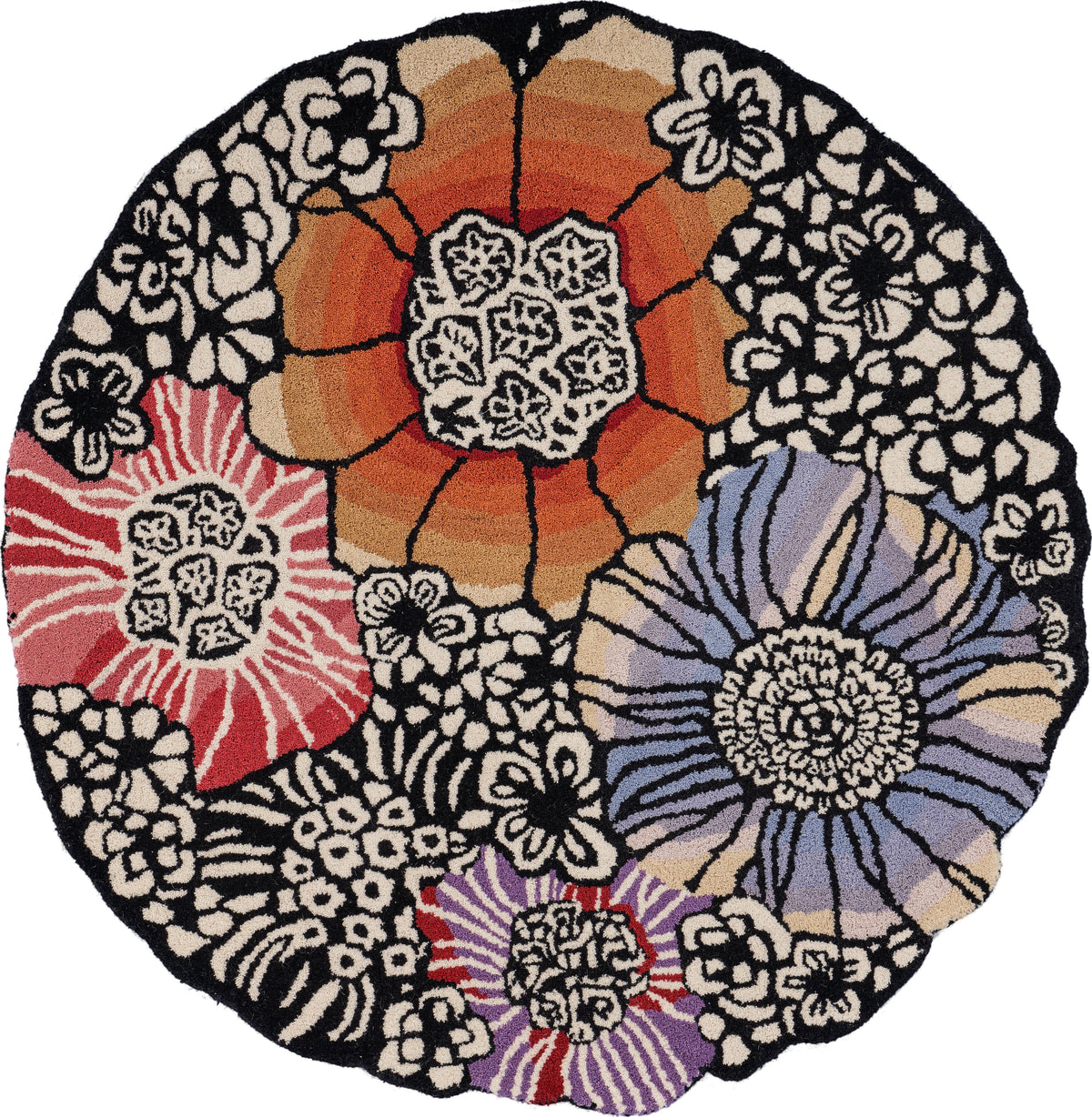 Spring Blossoms Area Rug - Silo view
