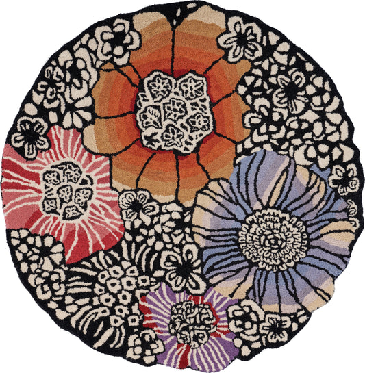 Spring Blossoms Area Rug - Silo view