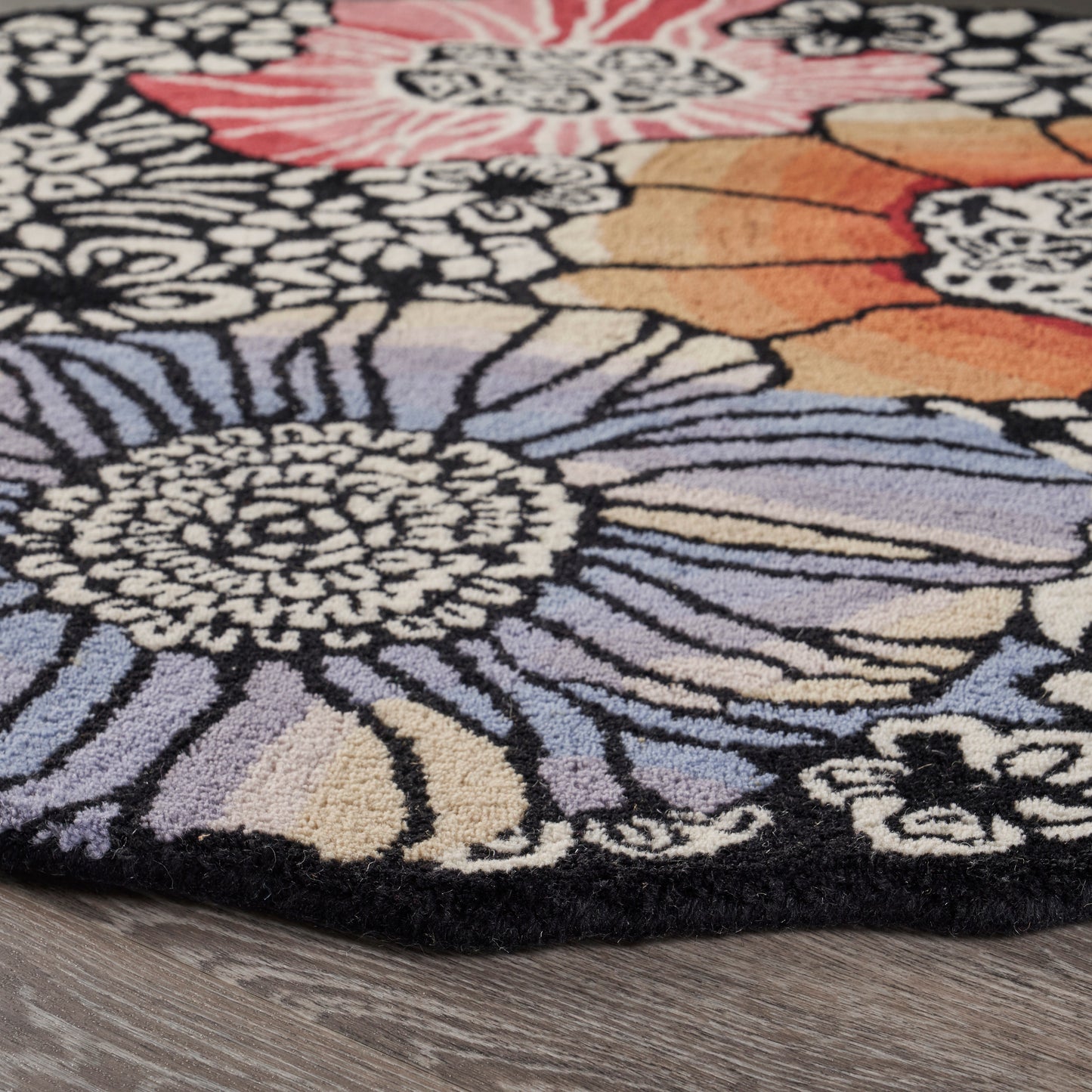 Sinuous-54106 Casual Hand-Tufted Multi Cotton Indoor Area Rug - LR Home