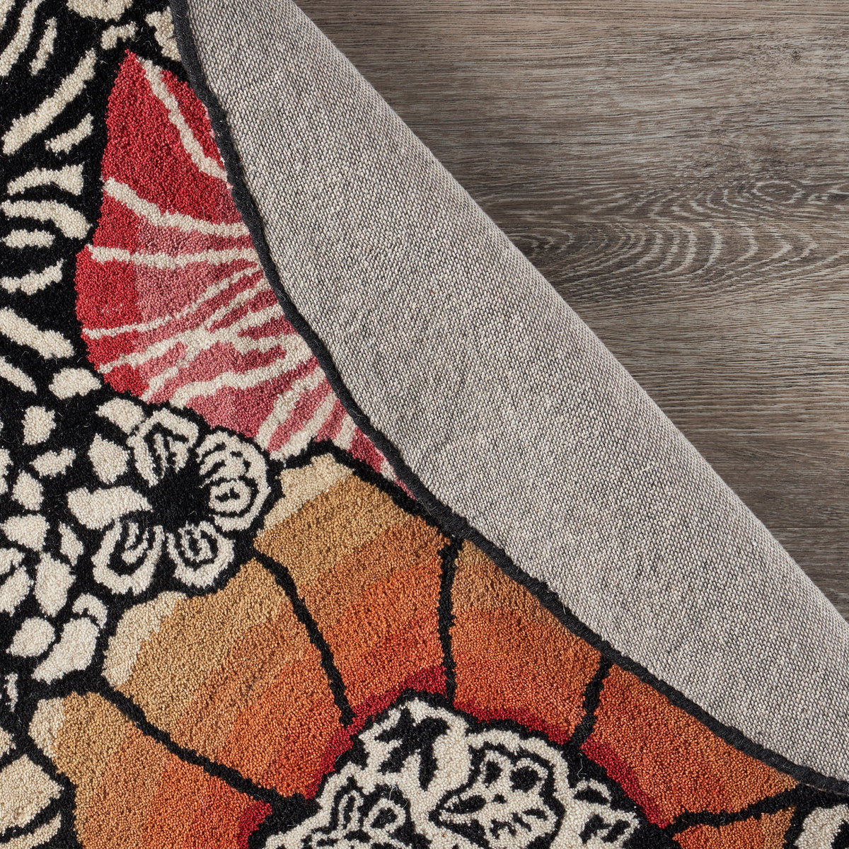 Spring Blossoms Area Rug - close-up detail