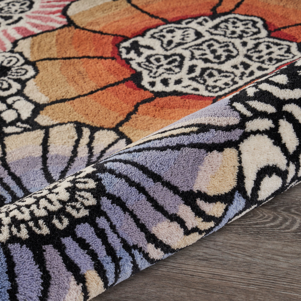 Spring Blossoms Area Rug - corner view