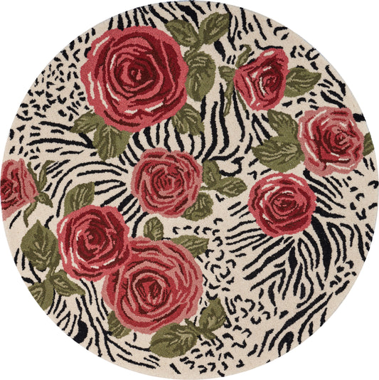 Rose Garden Safari Area Rug - Silo view