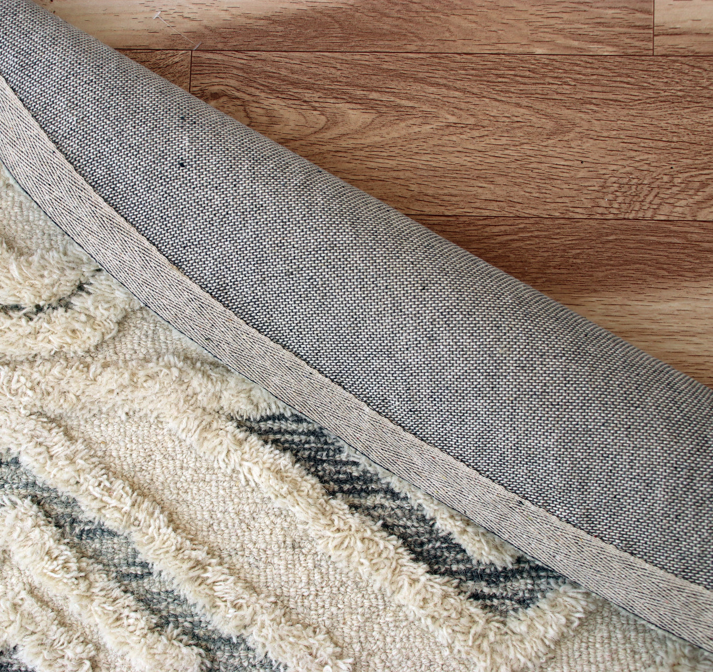 SINUO-54115 Modern/Contemporary Hand-Tufted Cream/Light Blue/Gray Wool Indoor Area Rugs - LR Home