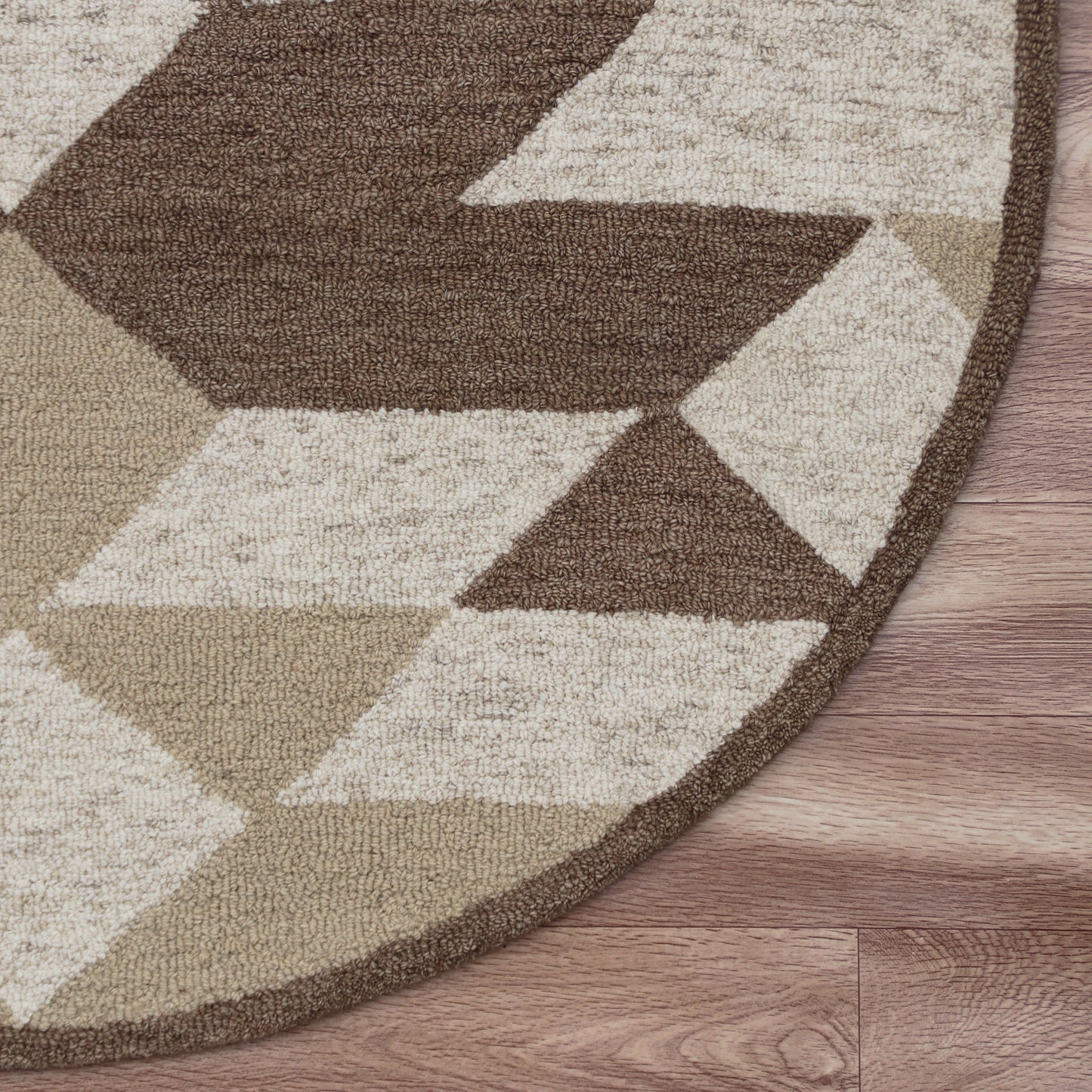 Sinuous-54117 Casual Hand-Tufted Brown/Tan/Cream Cotton Indoor Area Rug - LR Home