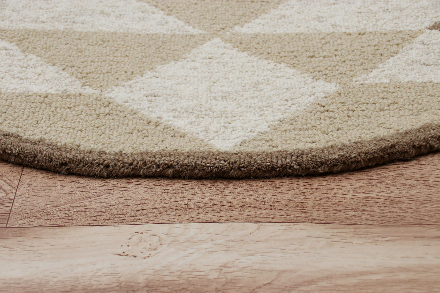 SINUO-54117 Rustic Hand-Tufted Brown/Tan/Cream Wool Indoor Area Rugs - LR Home